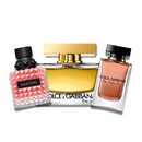 PACK DE 3 PERFUMES: THE ONE DOLCE &amp; GABBANA, THE ONLY ONE DOLCE &amp; GABBANA, VALENTINO BORN IN ROMA DONNA – 100 ML