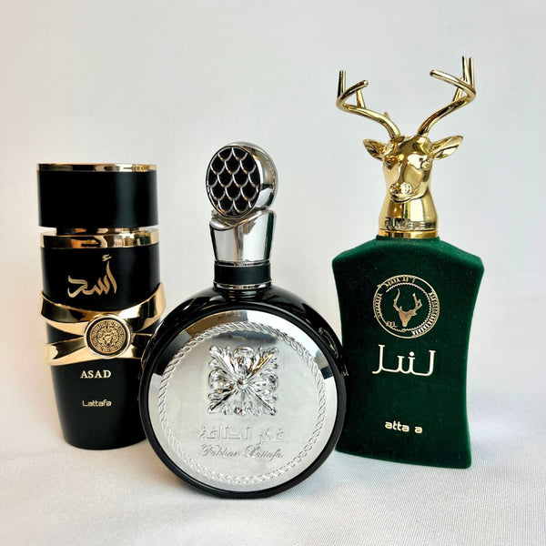 PROMOÇÃO COMPRE 1 LEVE 3 - Lattafa Fakhar, AL Noble Ameer e Assad Lattafa - Especial de Dia dos Pais 🔥 - 50ml Cada